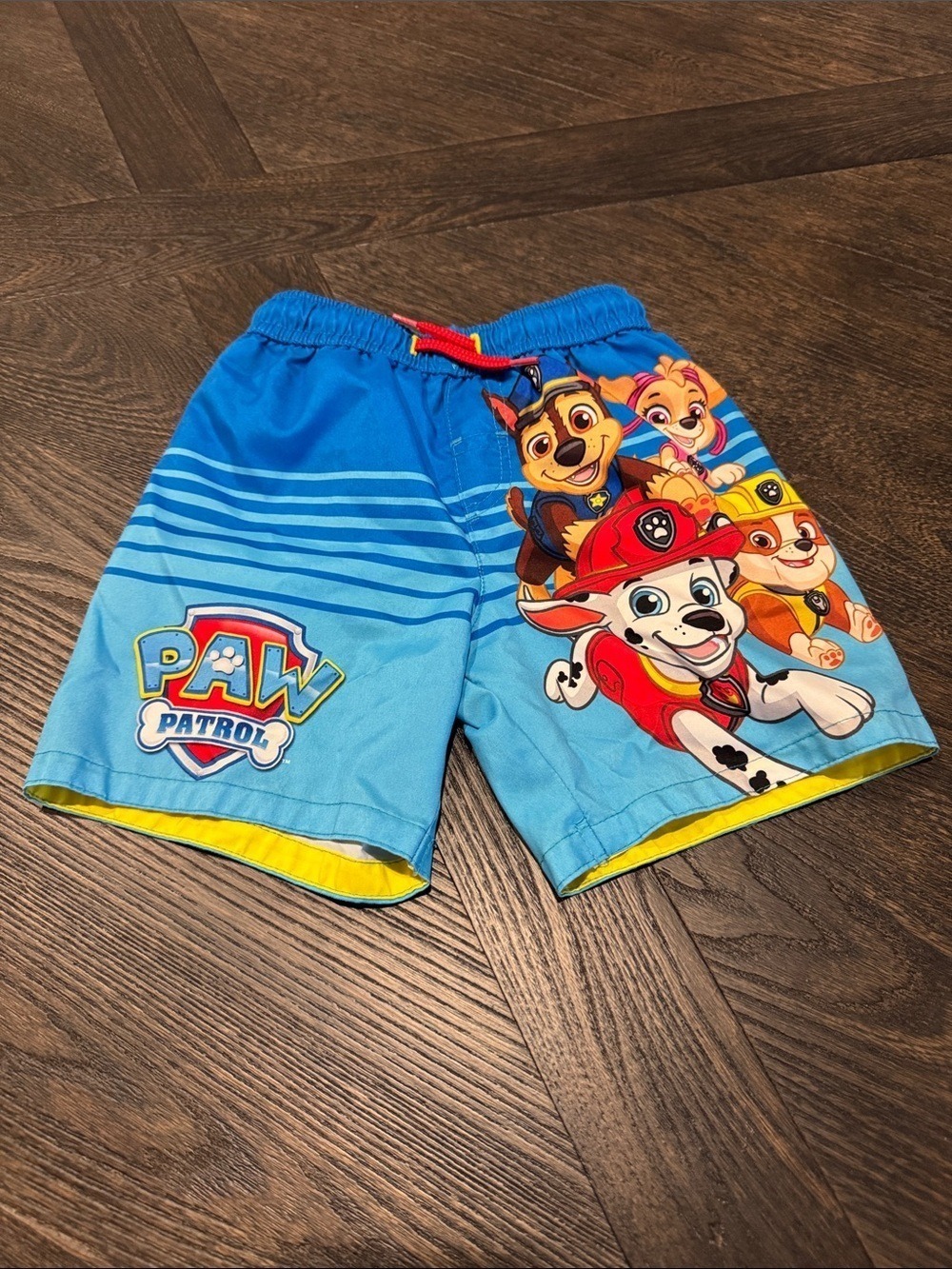 Nickelodeon Paw Patrol Blue Yellow Kids Swim Shorts